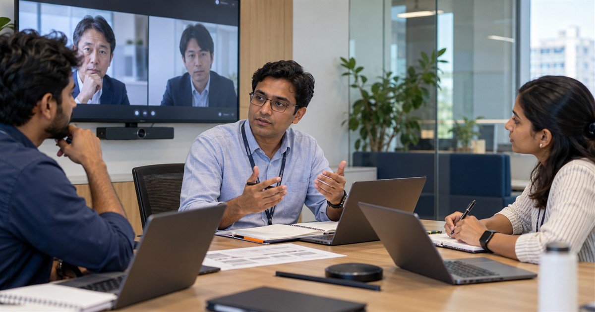 日本本社とインドGCCの技術課題を整理する日本語対応のブリッジ人材